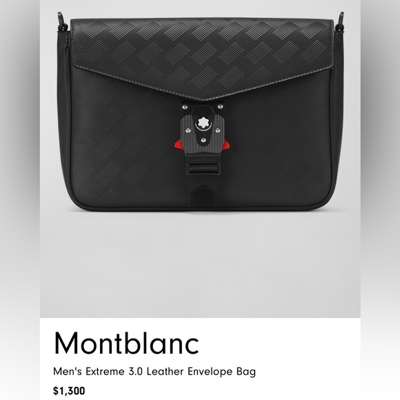 Montblanc Men\'s Extreme 3.0 Leather Envelope Bag